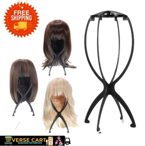Foldable wig stand holder - wig,