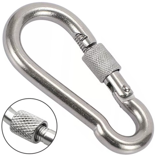 Carabiner clip with - clip,