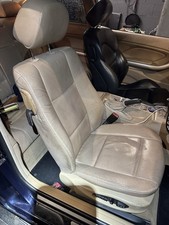 BMW 3 SERIES E46 PRE LCI COUPE BEIGE ELECTRIC DRIVER SEAT