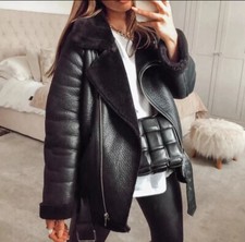 ZARA BLACK FAUX LEATHER