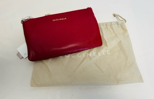 Coccinelle red grained leather - red,