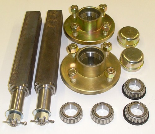 Trailer stub axles to - stub, up