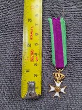 WW2 Belgian Leopold 3 Veterans Medal Miniature Free Postage