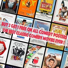 Comedy Film Posters - The Best Classic Movie Posters Wall Hangings Prints A4 A3