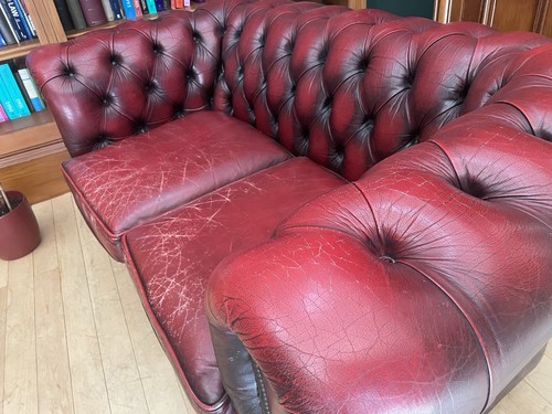 Vintage oxblood leather - vintage,