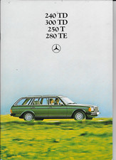 Mercedes-Benz 240 TD, 300 TD, 250 T & 280 TE estate car brochure - 1980 - MINT