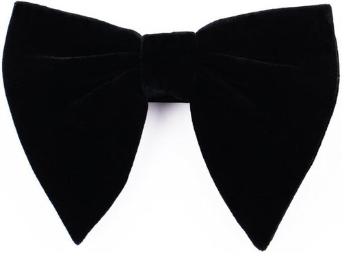 Black velvet bow ties mens - bow,