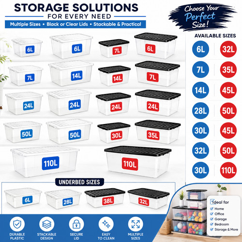Plastic storage boxes with - plastic,