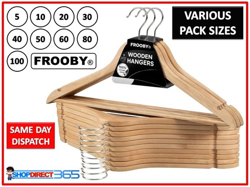 Wooden coat hangers suit - coat,