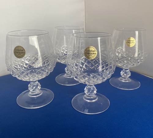 Set cut glass - 4, stemmed