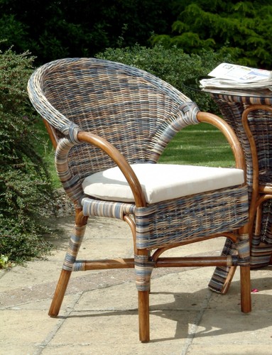 Wicker bedroom chair - bedroom, zebra