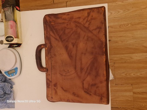 Vintage leather attache - vintage,