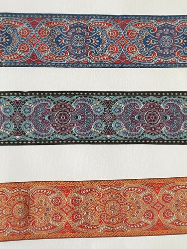 Jacquard woven ribbon trim - ,