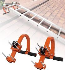 Ladder Roof Hook W/Wheel,Up to 500 lbs, Rubber Grip T-Bar for Damage Prevention
