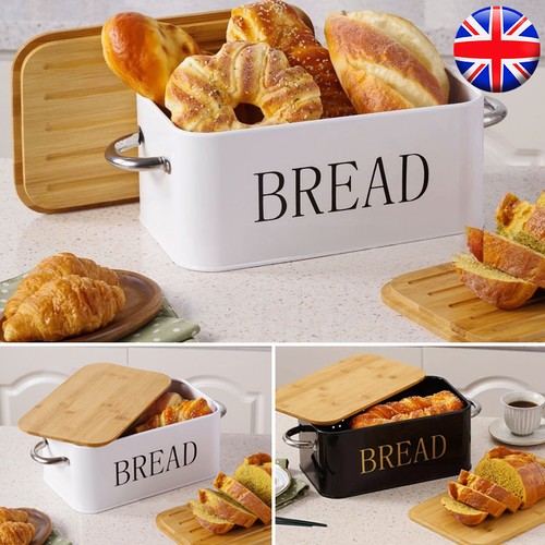 Large bread bin bamboo - bread,