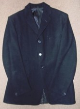 Vintage Gents Black Wool