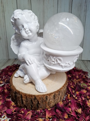 Clear quartz crystal sphere - crystal,