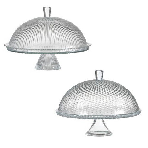 Glass cake stand with - glass,