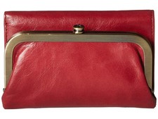Hobo Riva Logan Berry Womens Genuine Leather Wallet One Size MSRP $108
