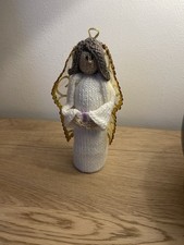Hand Knitted Nativity Christmas Angel