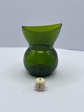 Old green glass eye bath (i)