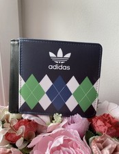 Adidas Originals Argyle Golf Wallet 80’s Football Casual Style Mens Wallet.