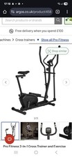 Pro Fitness 2-in-1 Cross Trainer Exercise Bike