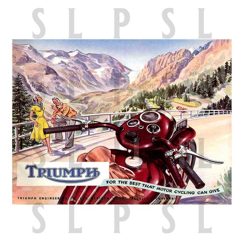 Triumph motor cycle retro - motor,