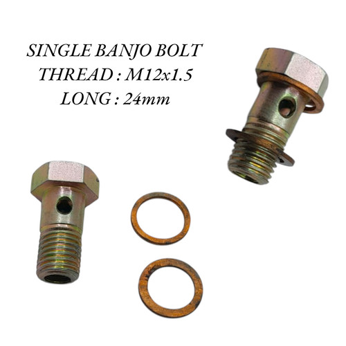 M12x1 24mm long sgl banjo - long,