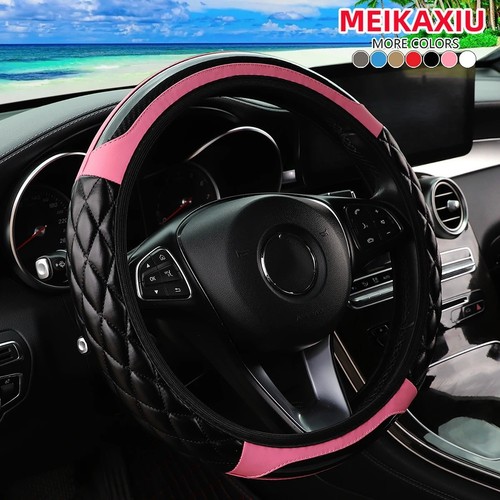 Leather car steering wheel - car,