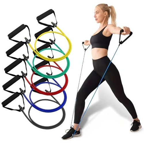 Resistance bands with handles - with,
