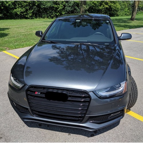 Gloss black front hood - black,