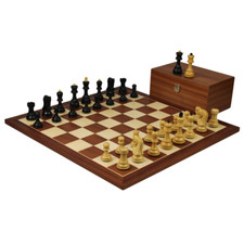 21 Inch Chess Set Mahogany