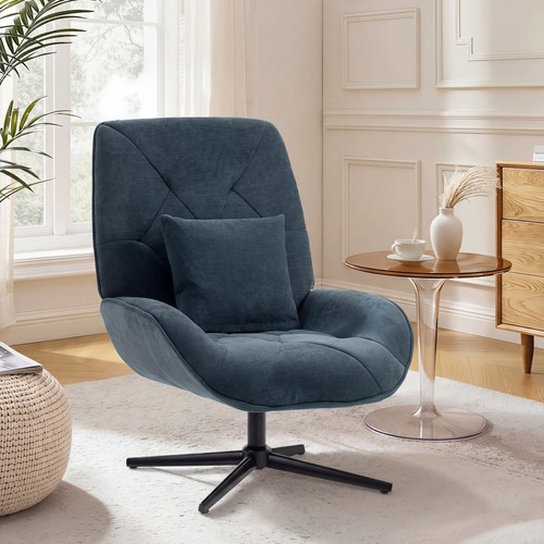 Homcom swivel accent - swivel, chair