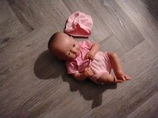 Berenguer Girl Doll Heavy Doll With Nappy Solid Body No Hair Nice Doll