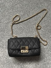 Topshop Small Black Quilted Bag