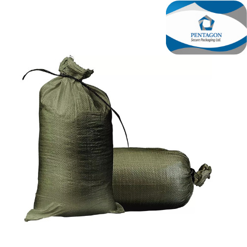 Packs green sand bags - packs, of