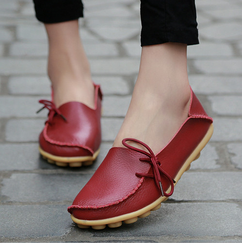 Women genuine leather comfy - leather,
