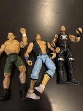 Wrestling Action Figures – Lot of 3 – Loose, Articulated – Job Lot