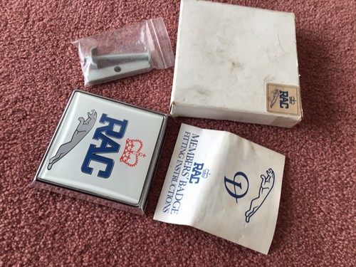 Vintage car badge rac jaguar - badge.(rac,,