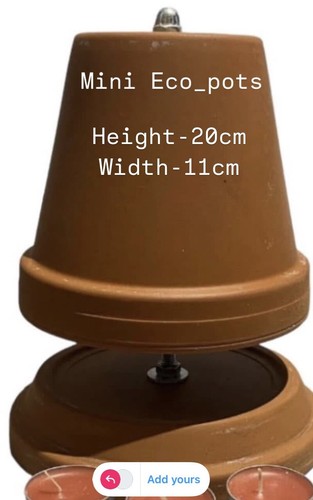 Terracotta candle mini - terracotta,