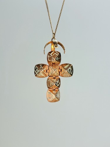 Rare design antique 9ct gold - rare,