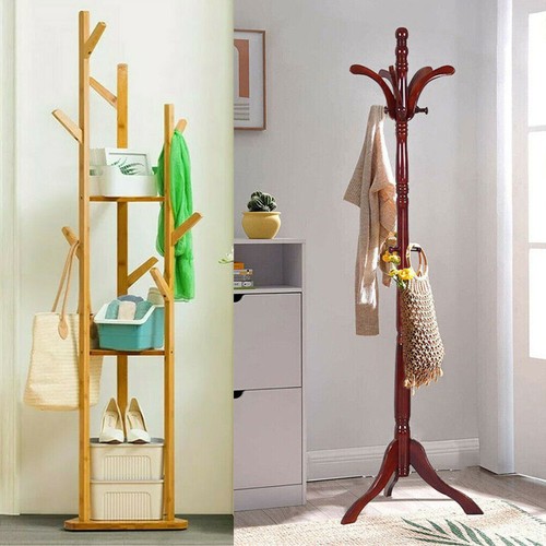 Solid wooden coat rack - solid, hat