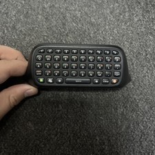 Official Microsoft Xbox 360 Chatpad Black Chat Key Pad Keyboard