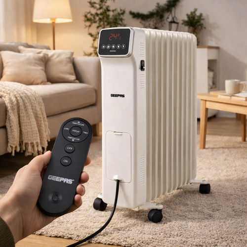 Geepas 2500w oil filled - 2500w,