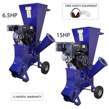 Wood Chipper Shredder Petrol Mulcher Garden Professional Wood Timber Branches