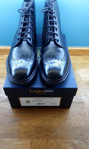 Loake burford black brogue - loake, 'burford'