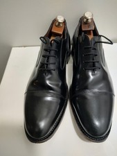 Samuel Windsor Men’s Black Captoe Oxford Leather Dress Shoes Size 9 