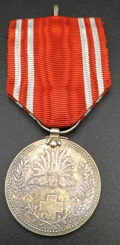 Japanese red cross silver - red,