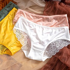 Ladies Shiny Satin Knickers